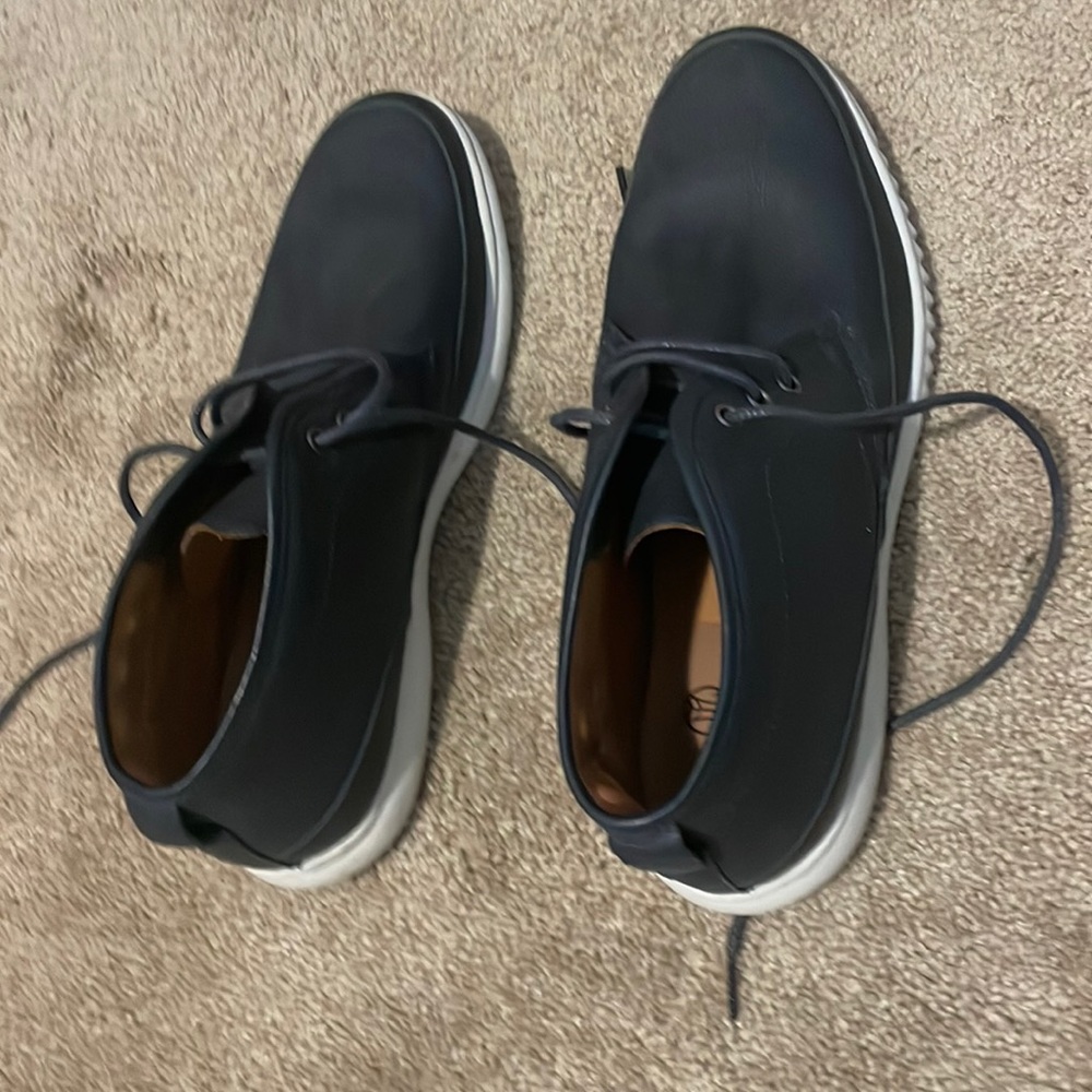 Men's Casual Navy Blue🔵 Lace-Up Chukka Sneakers